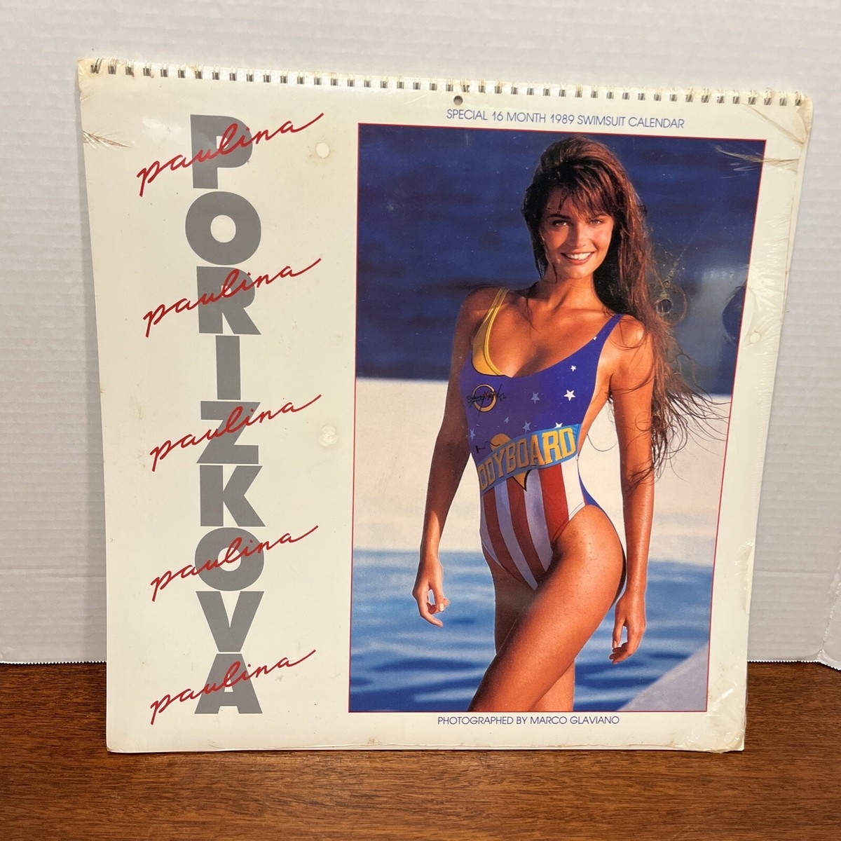 1989 16 Month Swimsuit Calendar PAULINA PORIZKOVA Day Dream M 