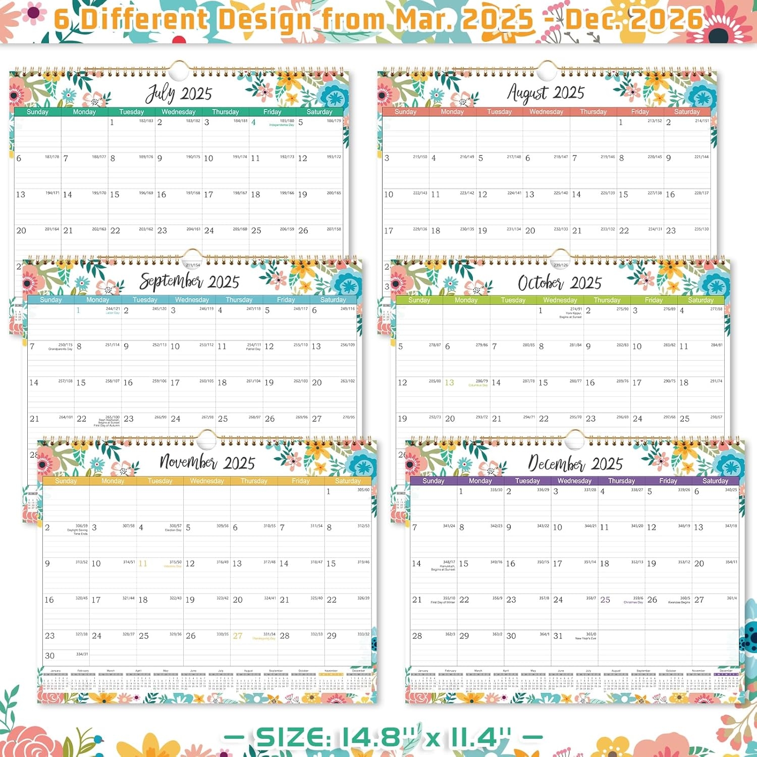 2024 Wall Calendar January To December 14 8 X Myanmar Ubuy