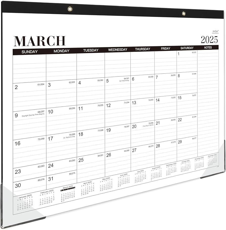 2025 2026 Desk Calendar Mar 2025 Aug 2026 18 Months Large Monthly Desk Calendar 2025 2026 22