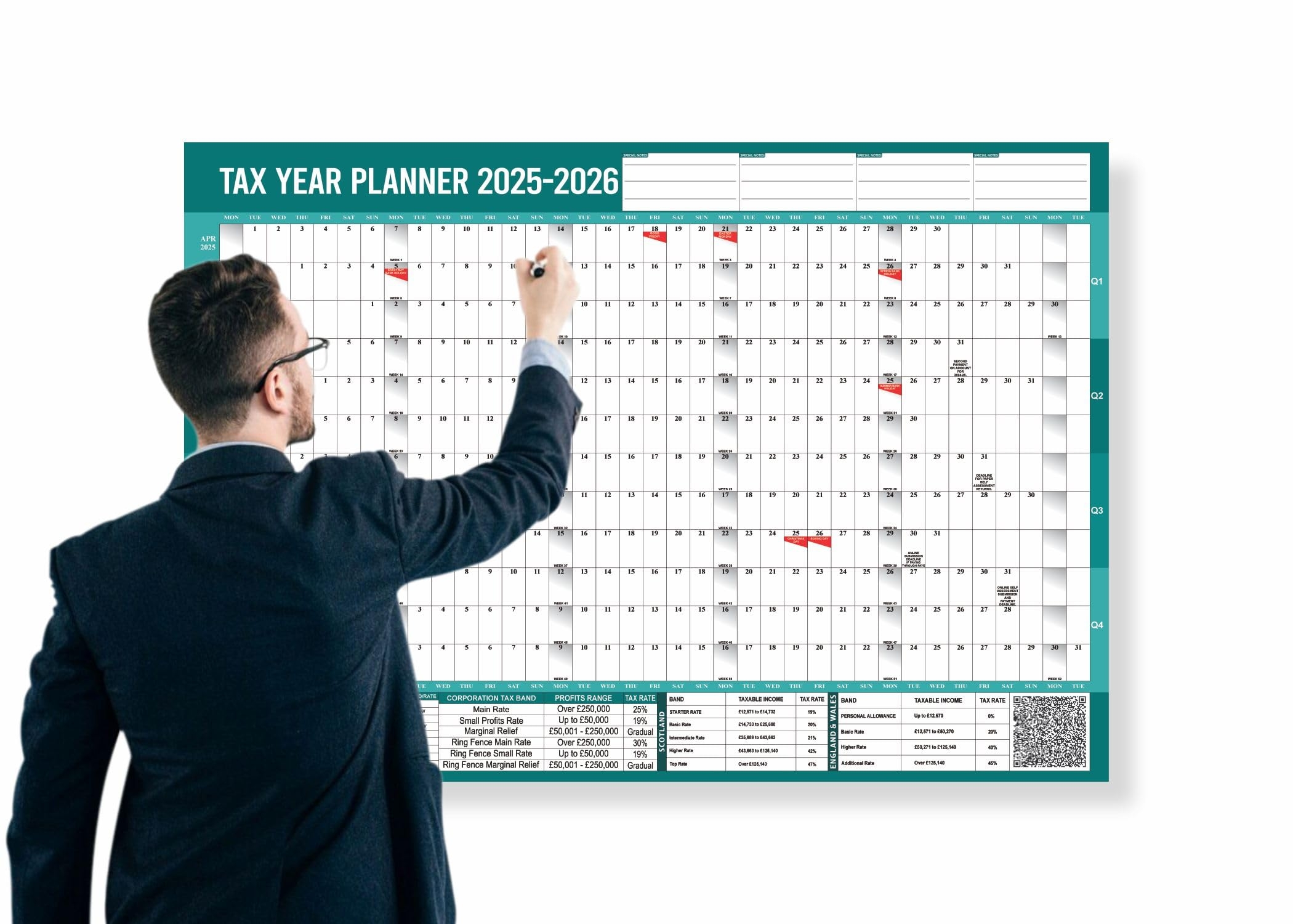 2025 2026 Financial Year Fiscal Year Tax Year Wall Planner A1 Size April 2025 To March 2026 Wall Chart Full Year To View Calendar Home Office Work School Amazon co uk Stationery U0026 Office Supplies