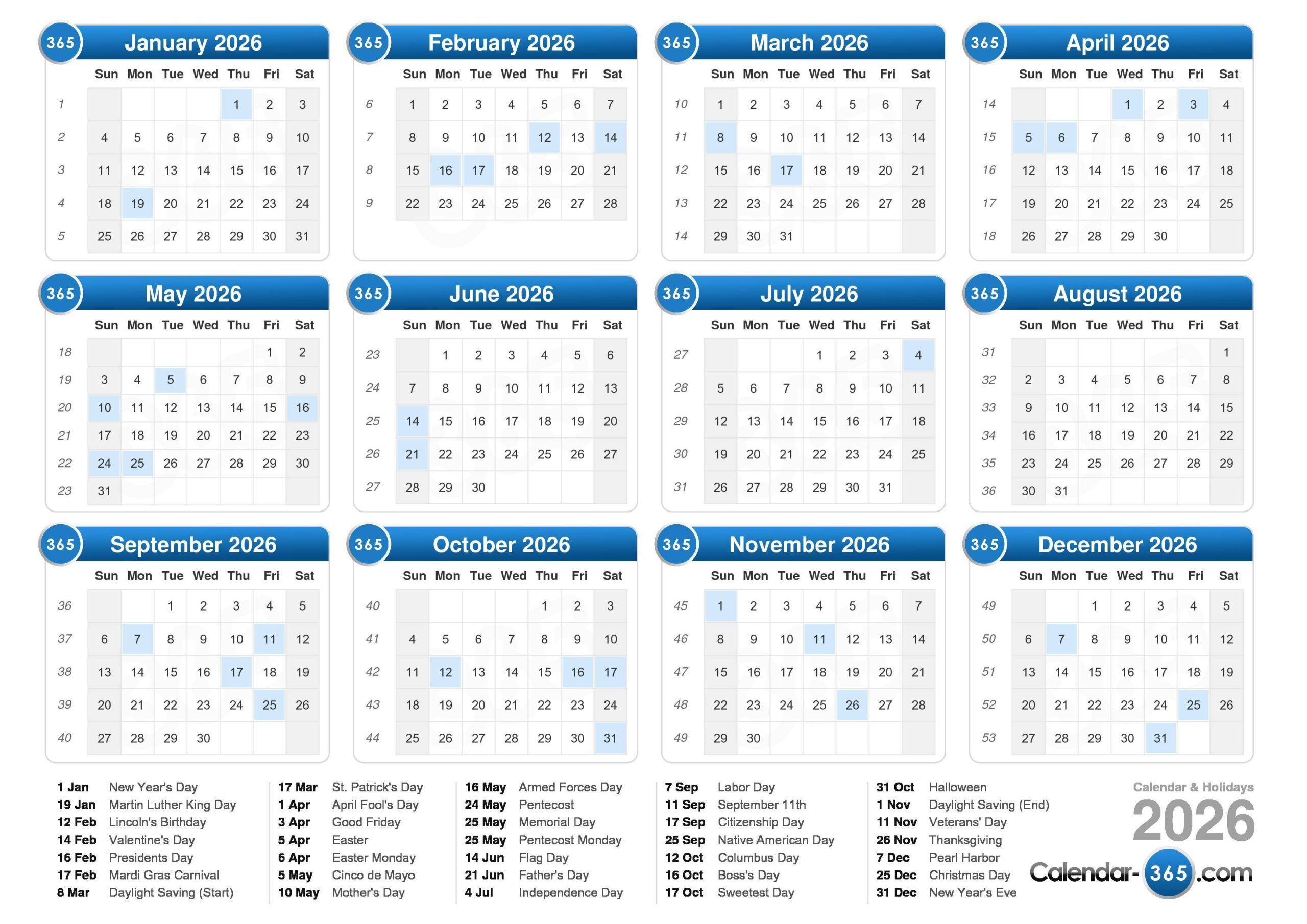 February 2026 Calendar With Holidays Canada