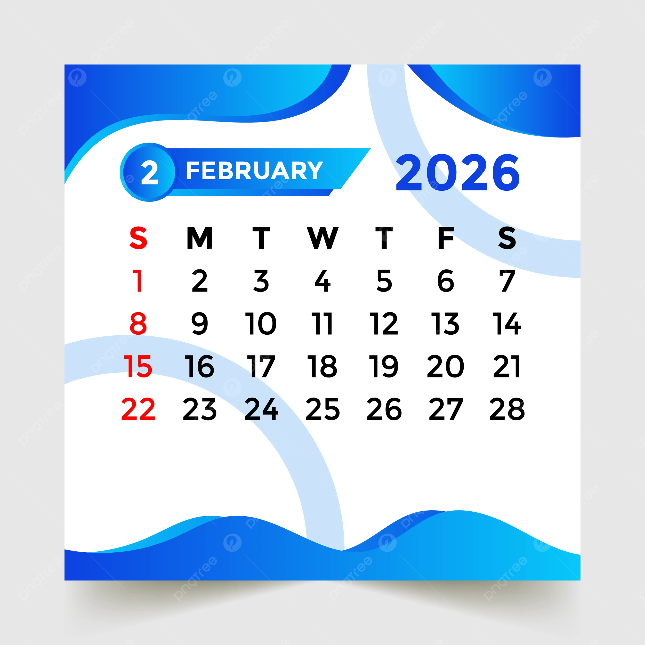 February 2026 Calendar For Desktop