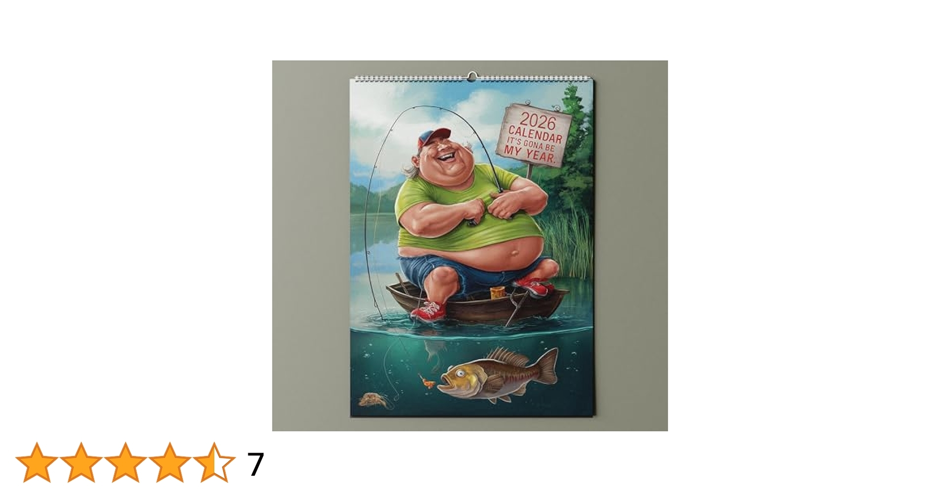 2026 Funny Fishing Calendar A4 Size Gift For Dads Husbands And Brothers Amazon co uk Stationery U0026 Office Supplies