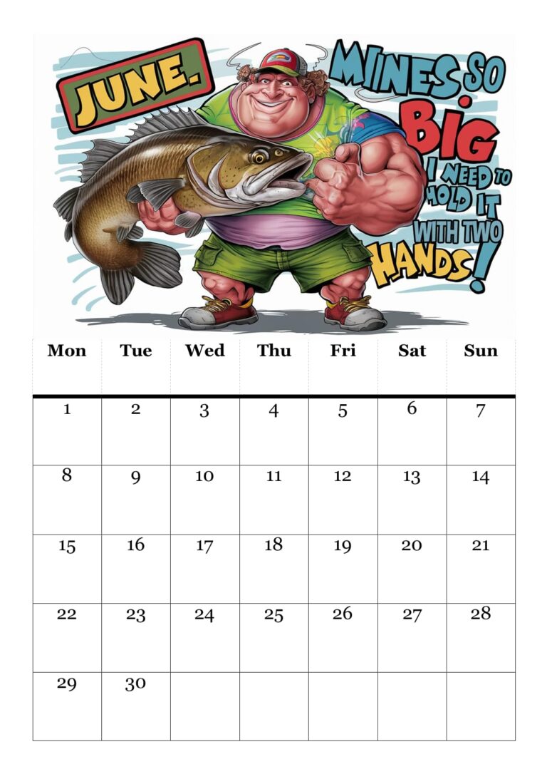 2026 Funny Fishing Calendar A4 Size Gift For Dads Husbands And Brothers Amazon co uk Stationery U0026 Office Supplies