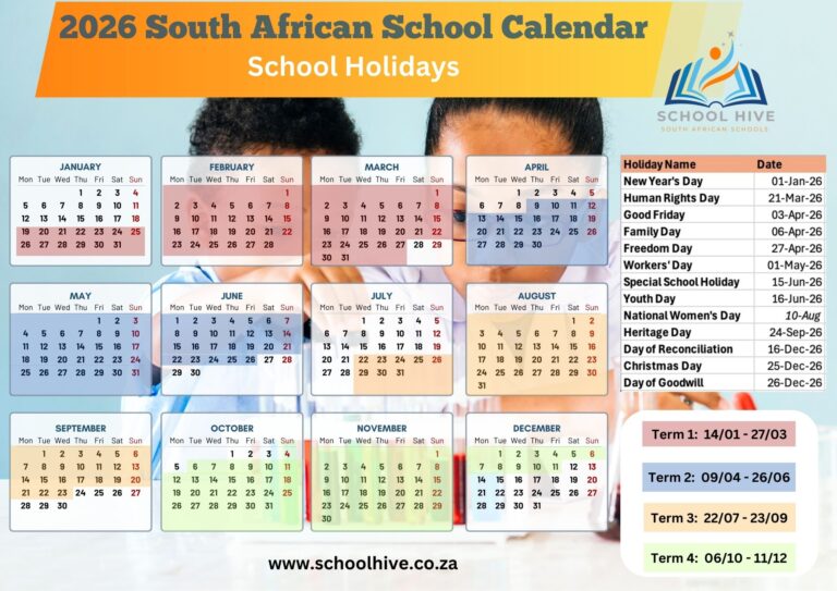 2026 South African School Calendar School Hive