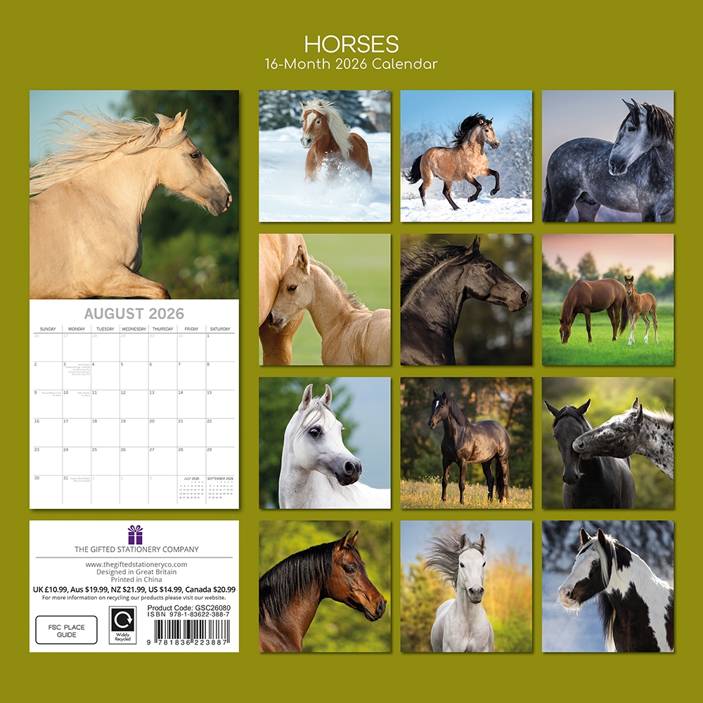 March 2026 Horse Calendar