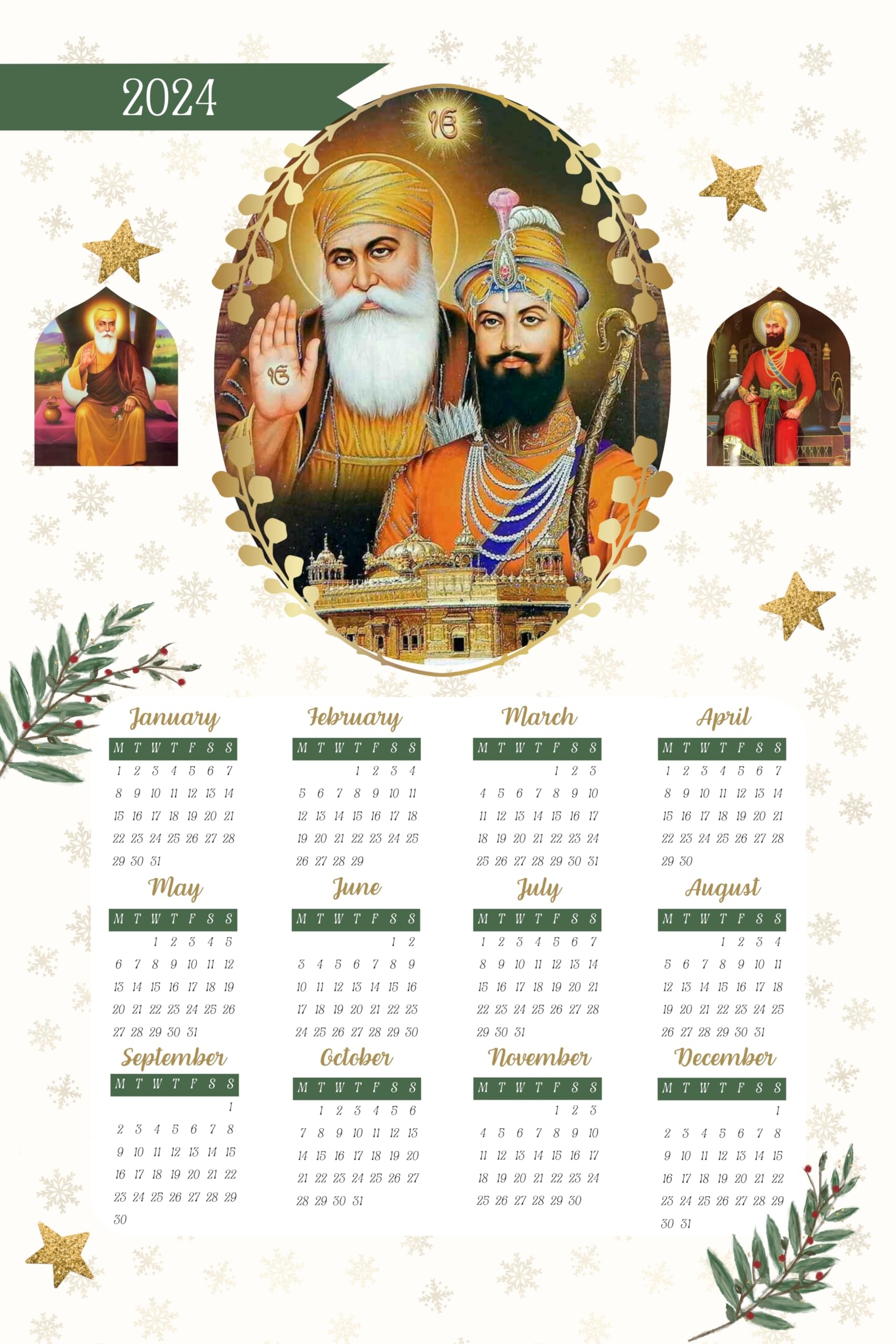 Amazon A JERSEY STORE Punjabi Sikh Calendars 2024 Office Products