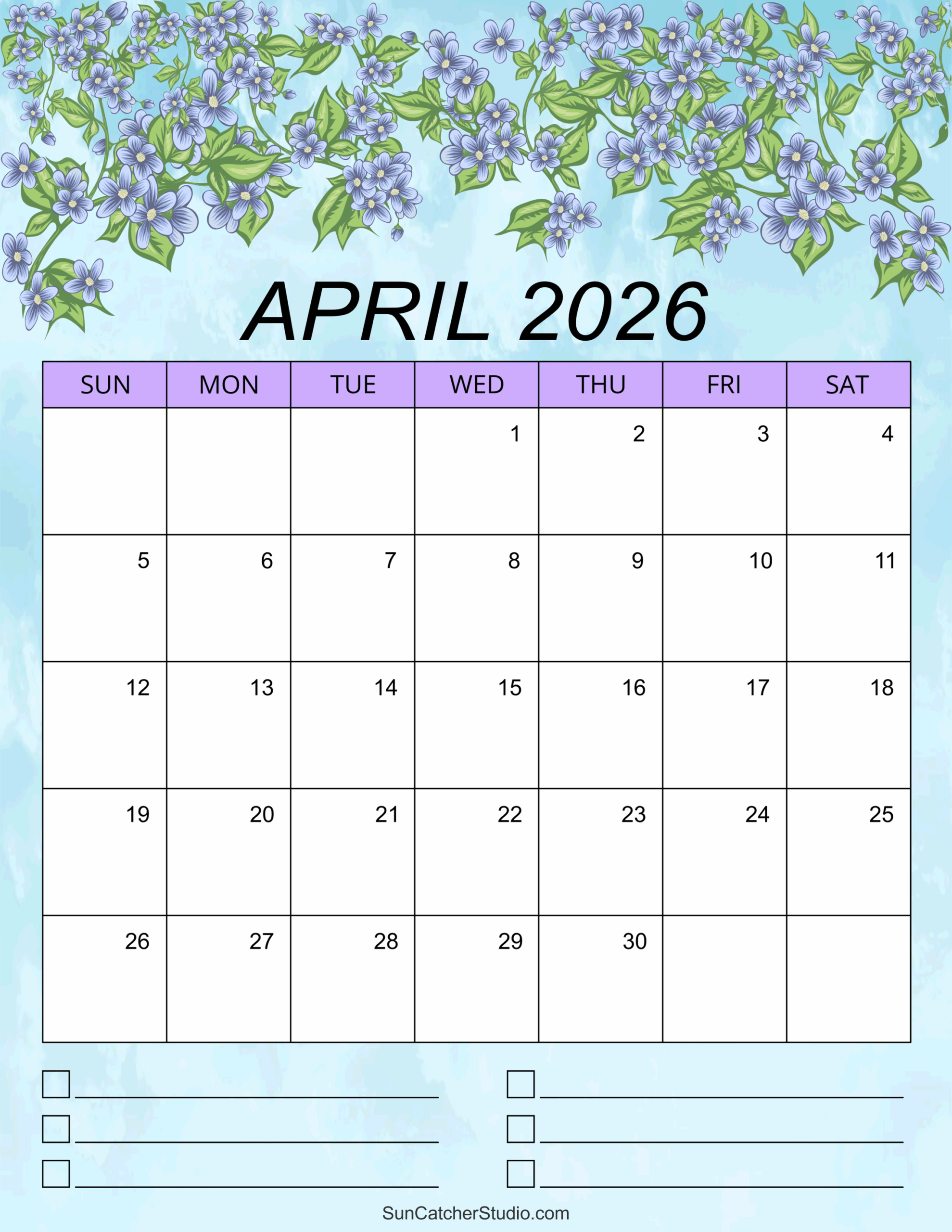 April Food Calendar 2026