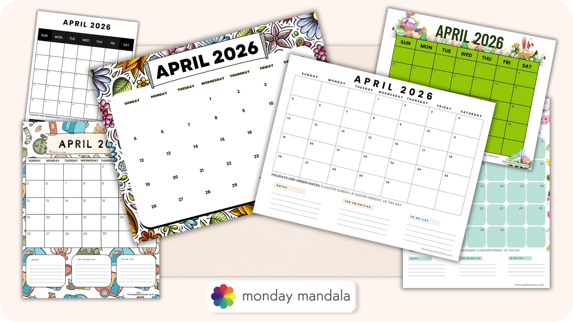 April 2026 Calendar Excel Download