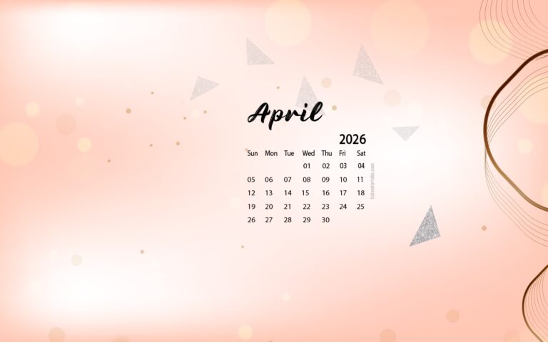 April 2026 Desktop Wallpaper Calendar CalendarLabs