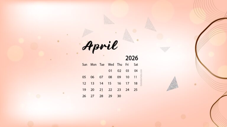 April 2026 Desktop Wallpaper Calendar CalendarLabs