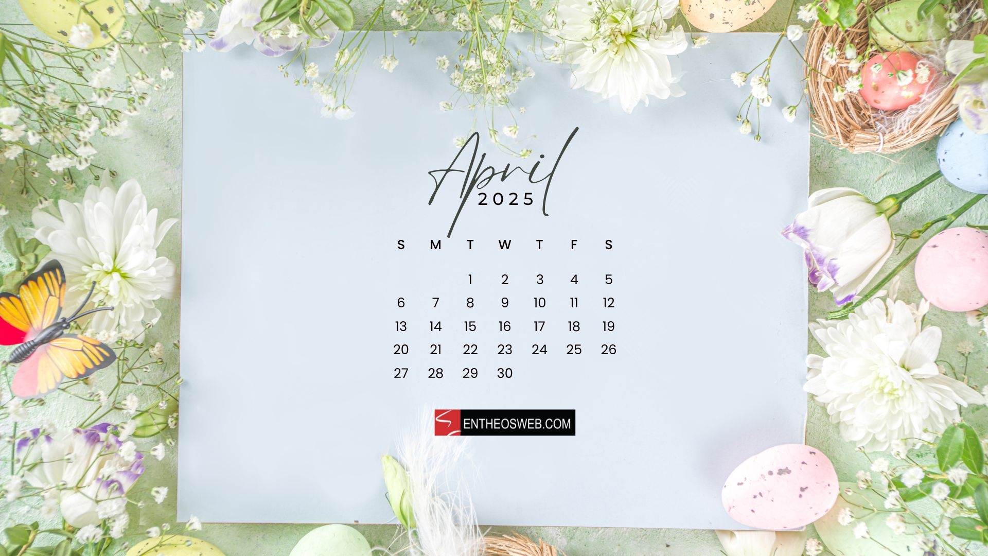 April Calendar Desktop Wallpaper Backgrounds EntheosWeb