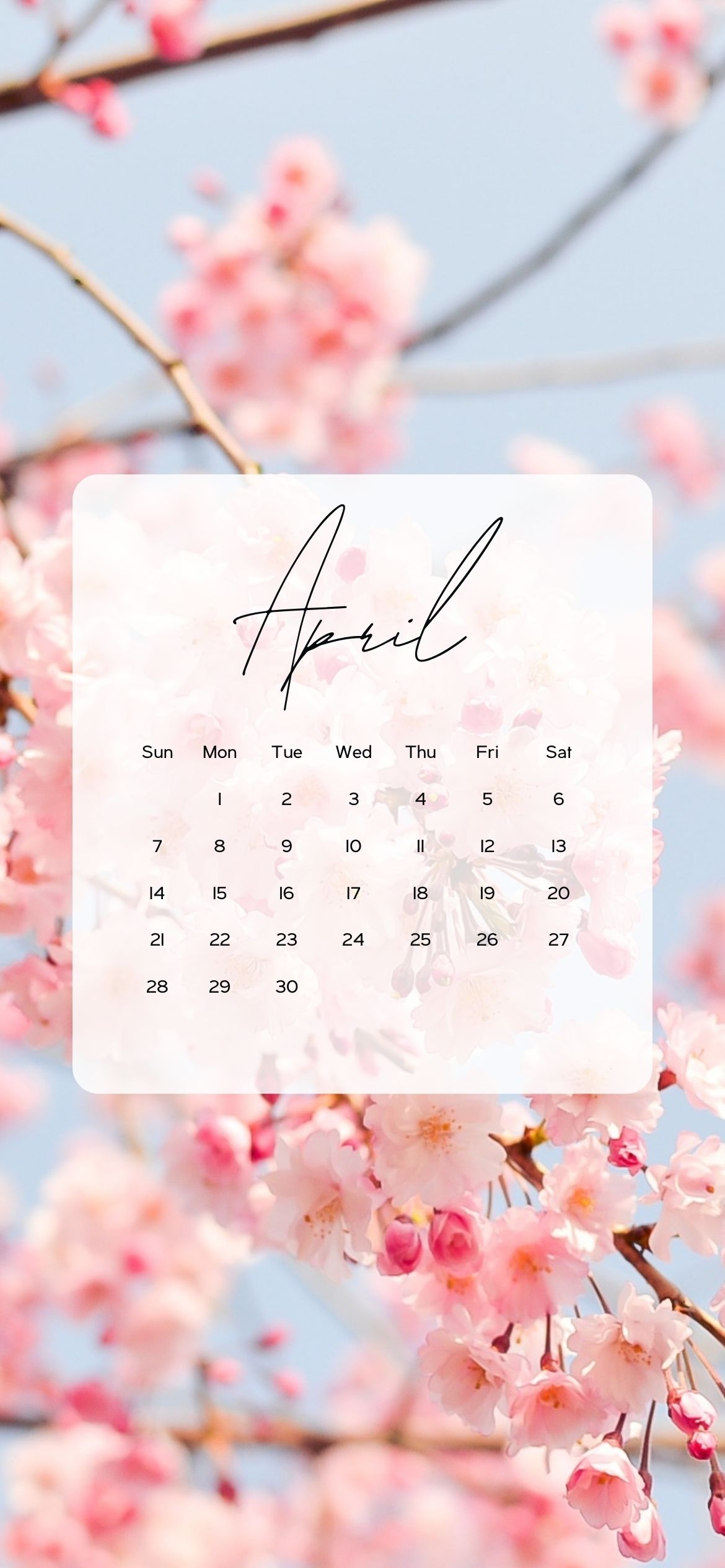 April Calendar Wallpaper Cute Backgrounds For 2024 AnjaHome