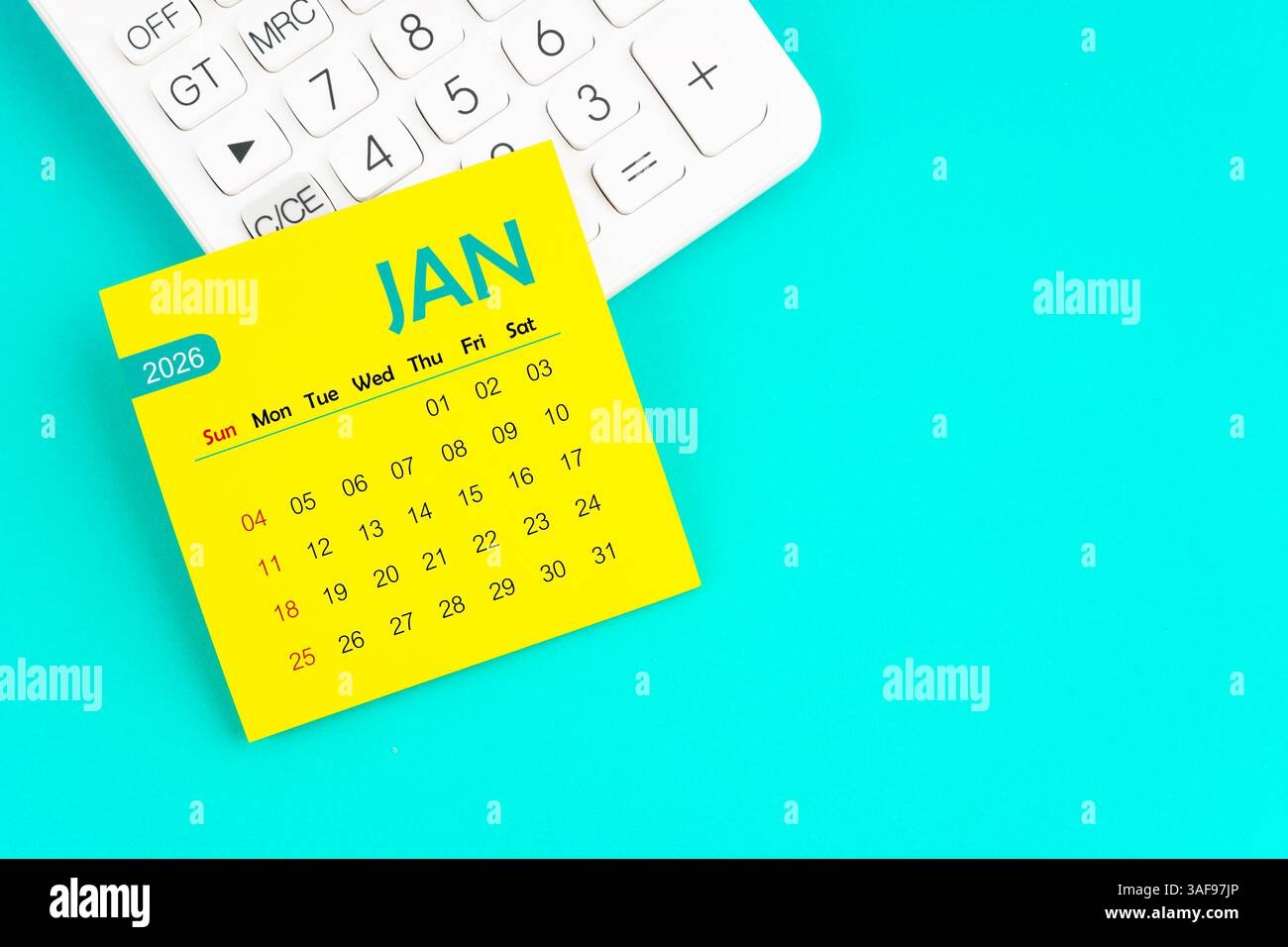 January 2026 Background Calendar