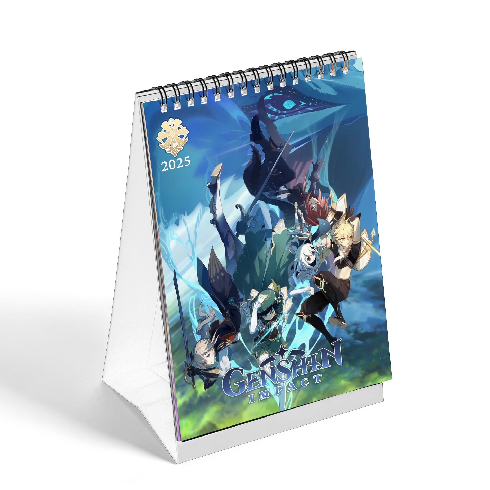 Calendar Genshin Impact 2025 Mondstadt Etsy