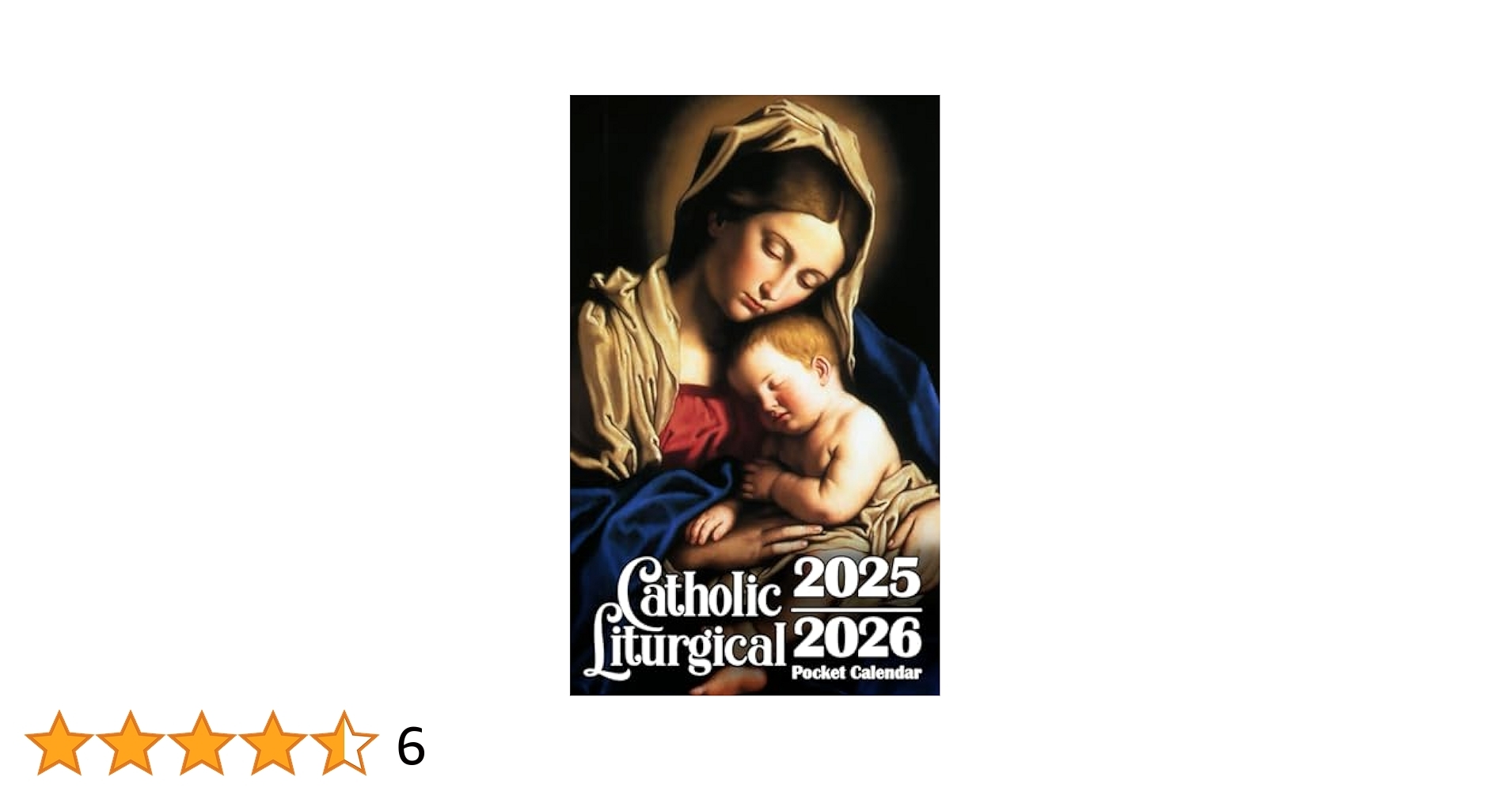 Catholic Liturgical Pocket Calendar 2025 2026 2 Years Planner For Purse Small Size Monthly Small Organizer 4 X 6 5 Inches Mary Mother Of God 