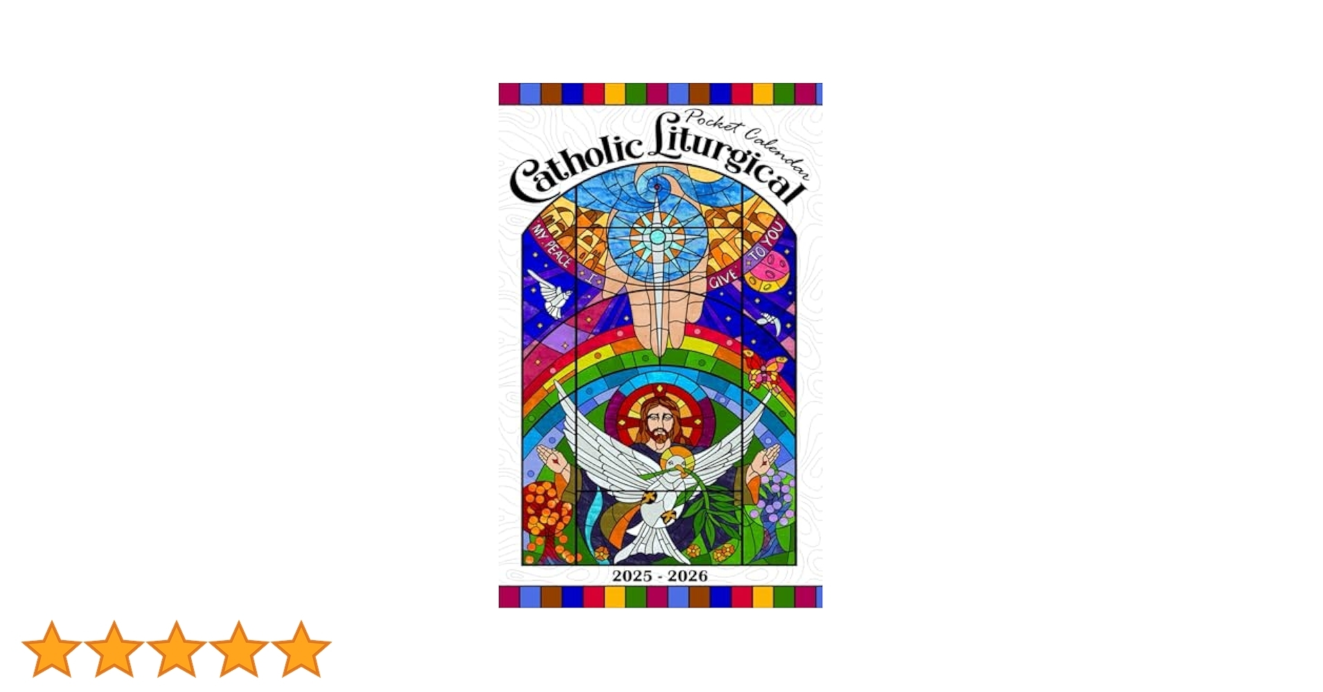 Catholic Liturgical Pocket Calendar 2025 2026 2 Years Planner With Celebrations Of Saints And Bible Inspirational Quotes For Christian Prayers 