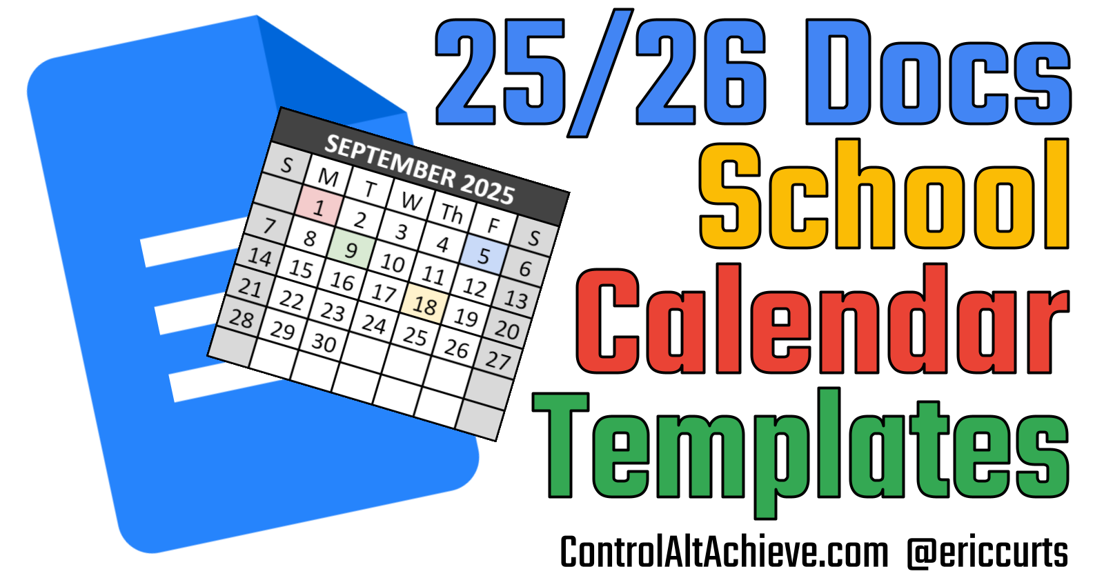 Control Alt Achieve Google Docs Calendar Templates For The 2025 