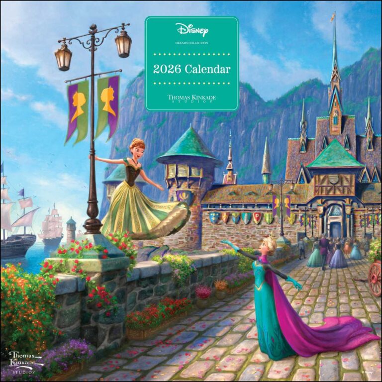 Disney Dreams Collection By Thomas Kinkade Studios 2026 Wall Calendar