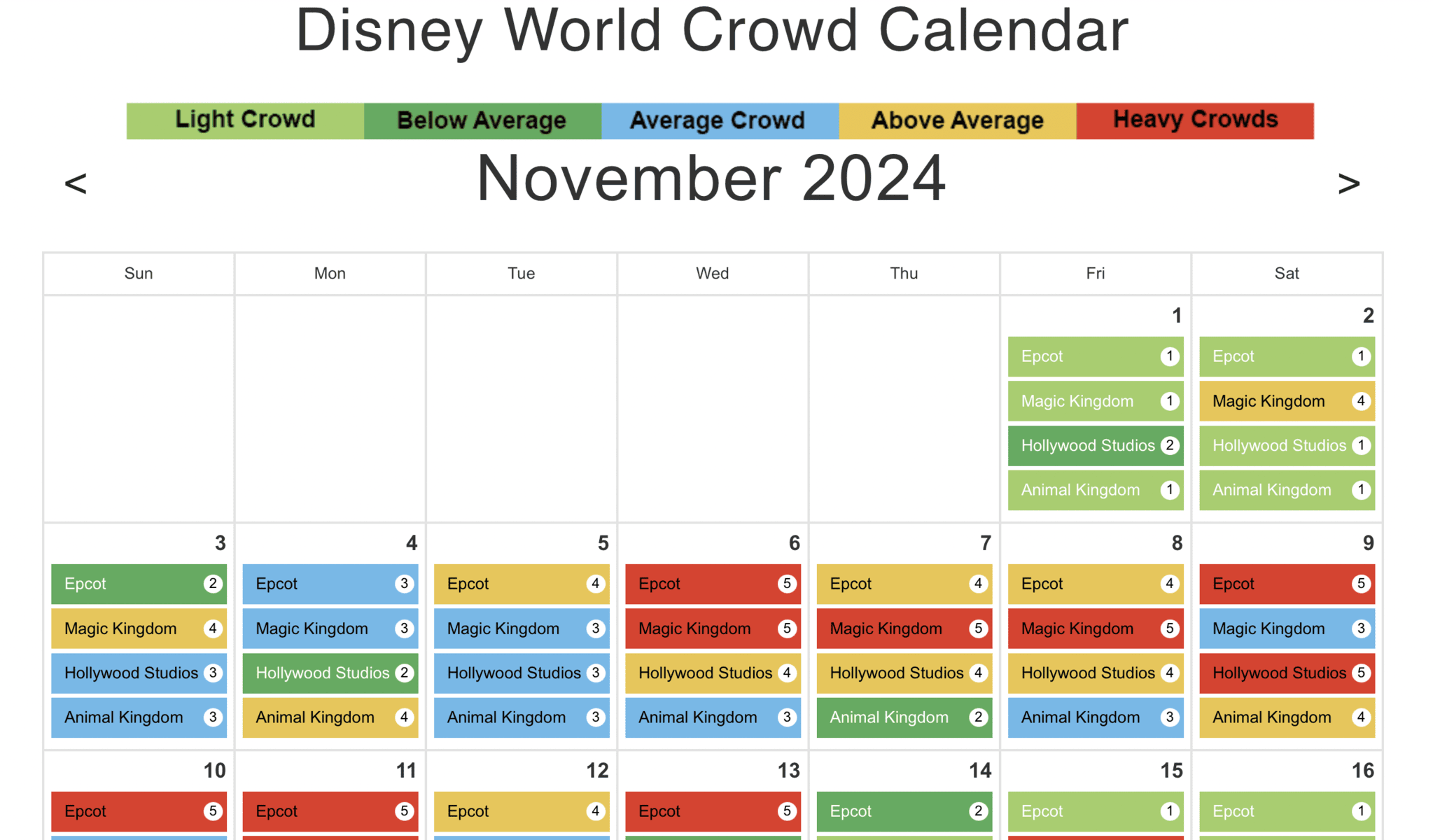 Crowd Calendar March 2026