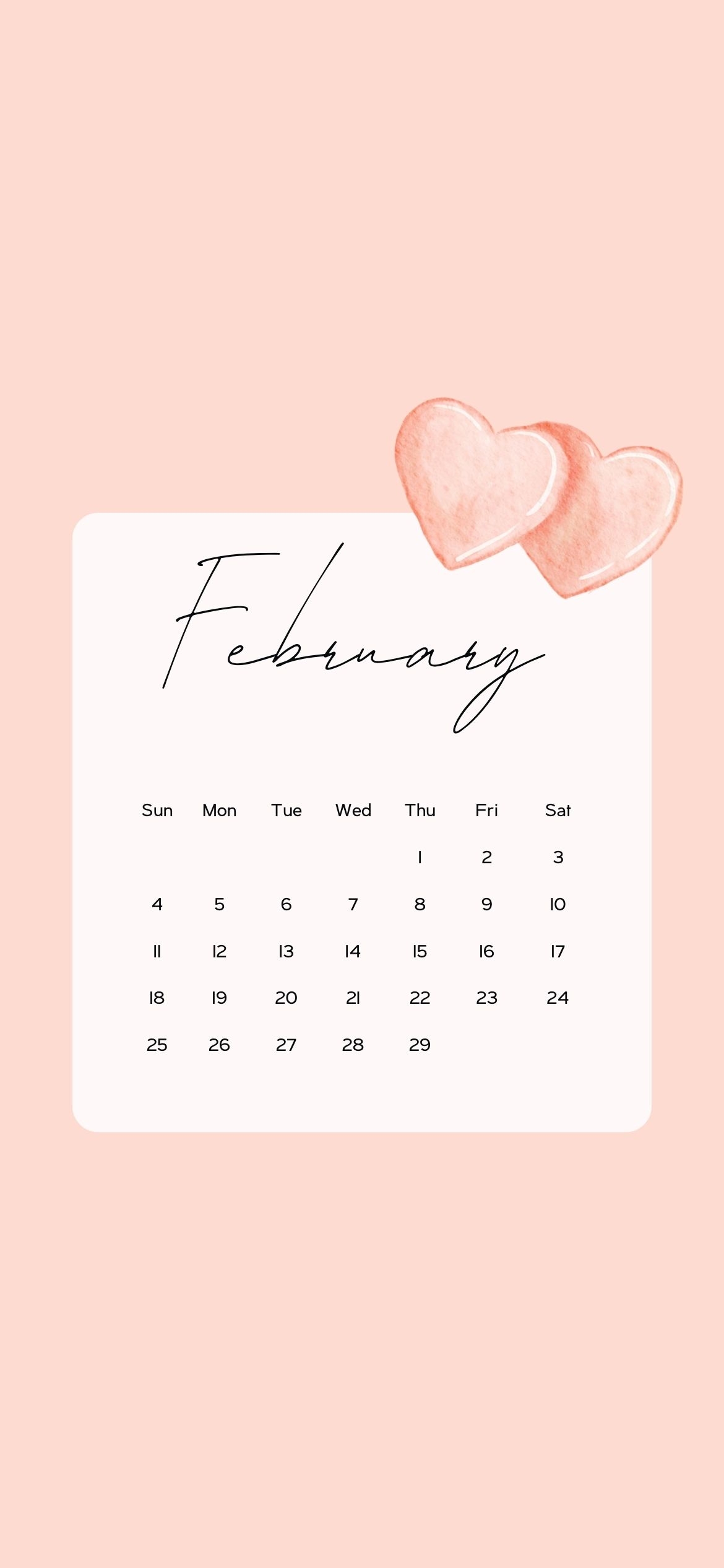 February Calendar Wallpaper Cute Backgrounds 2024 AnjaHome