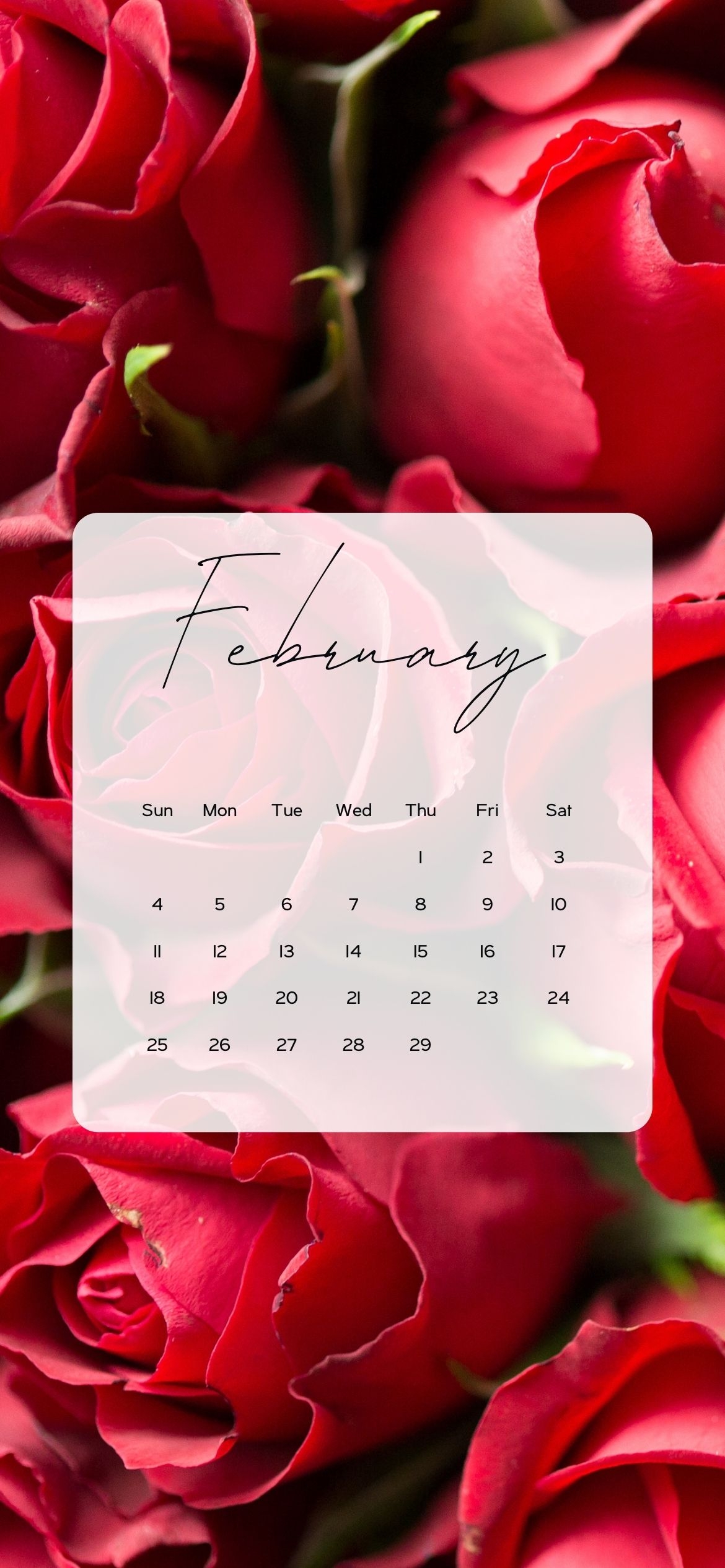 February Desktop Calendar Wallpaper 2026