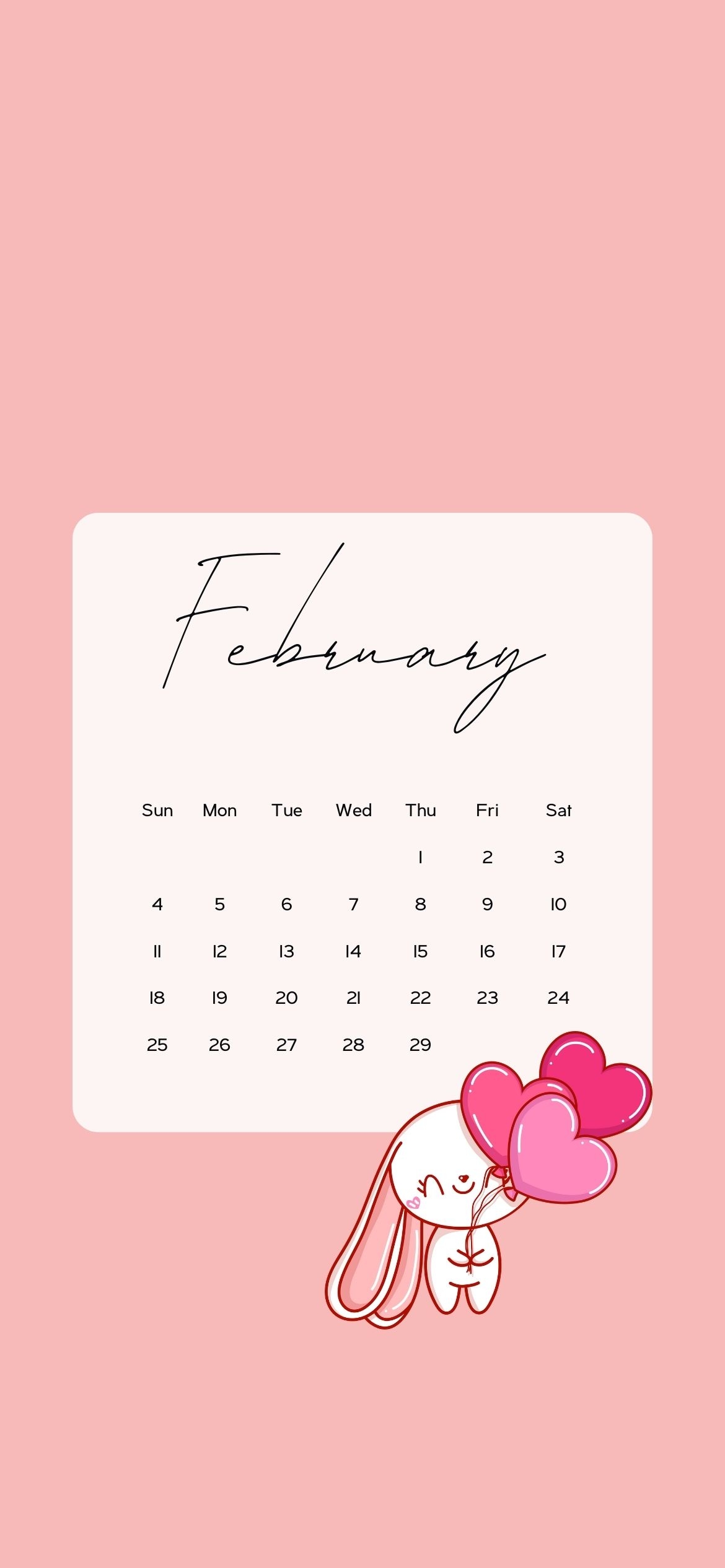 February Calendar Wallpaper Cute Backgrounds 2024 AnjaHome