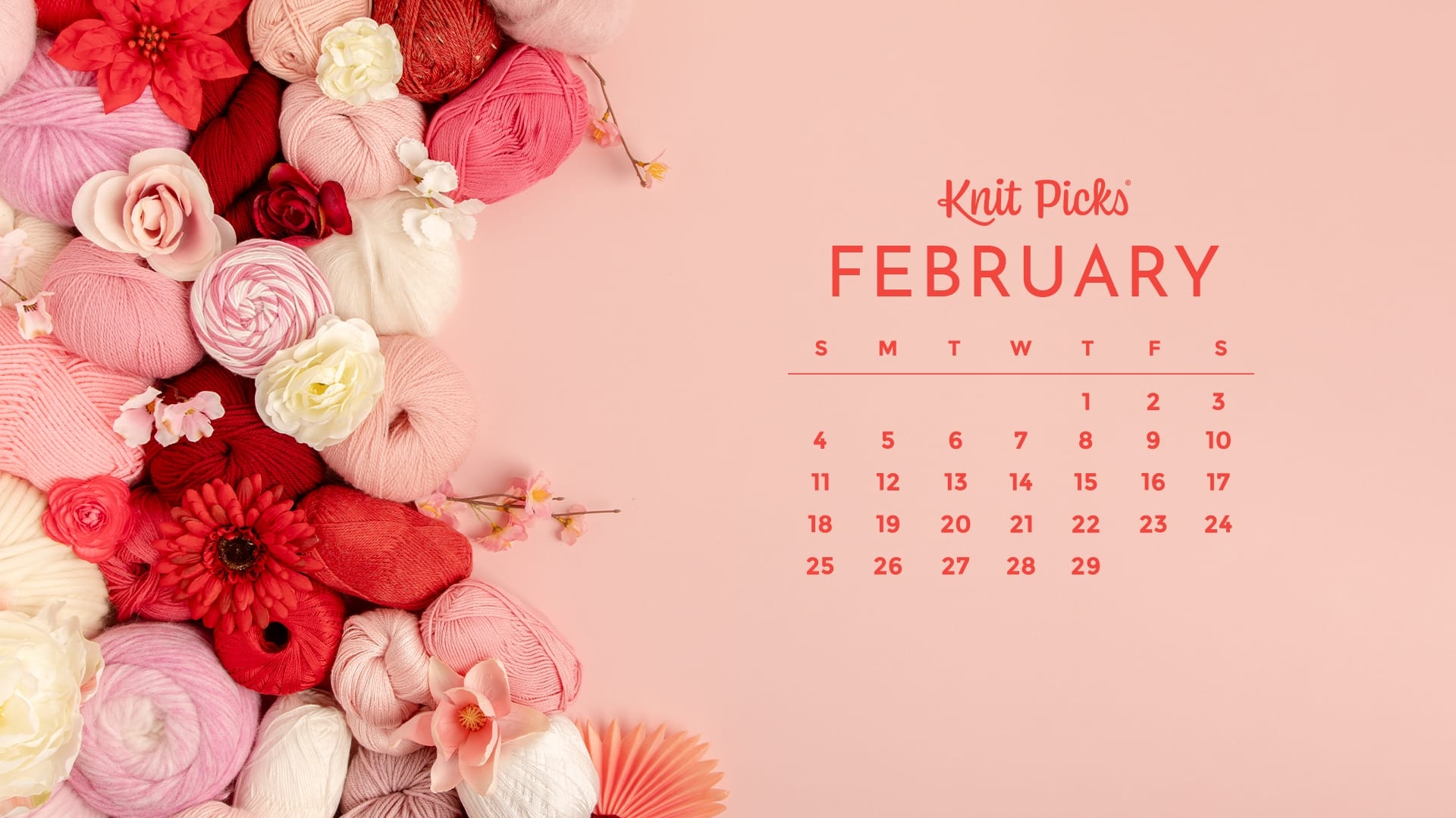 Free Downloadable February 2024 Calendar The Knit Picks Staff 