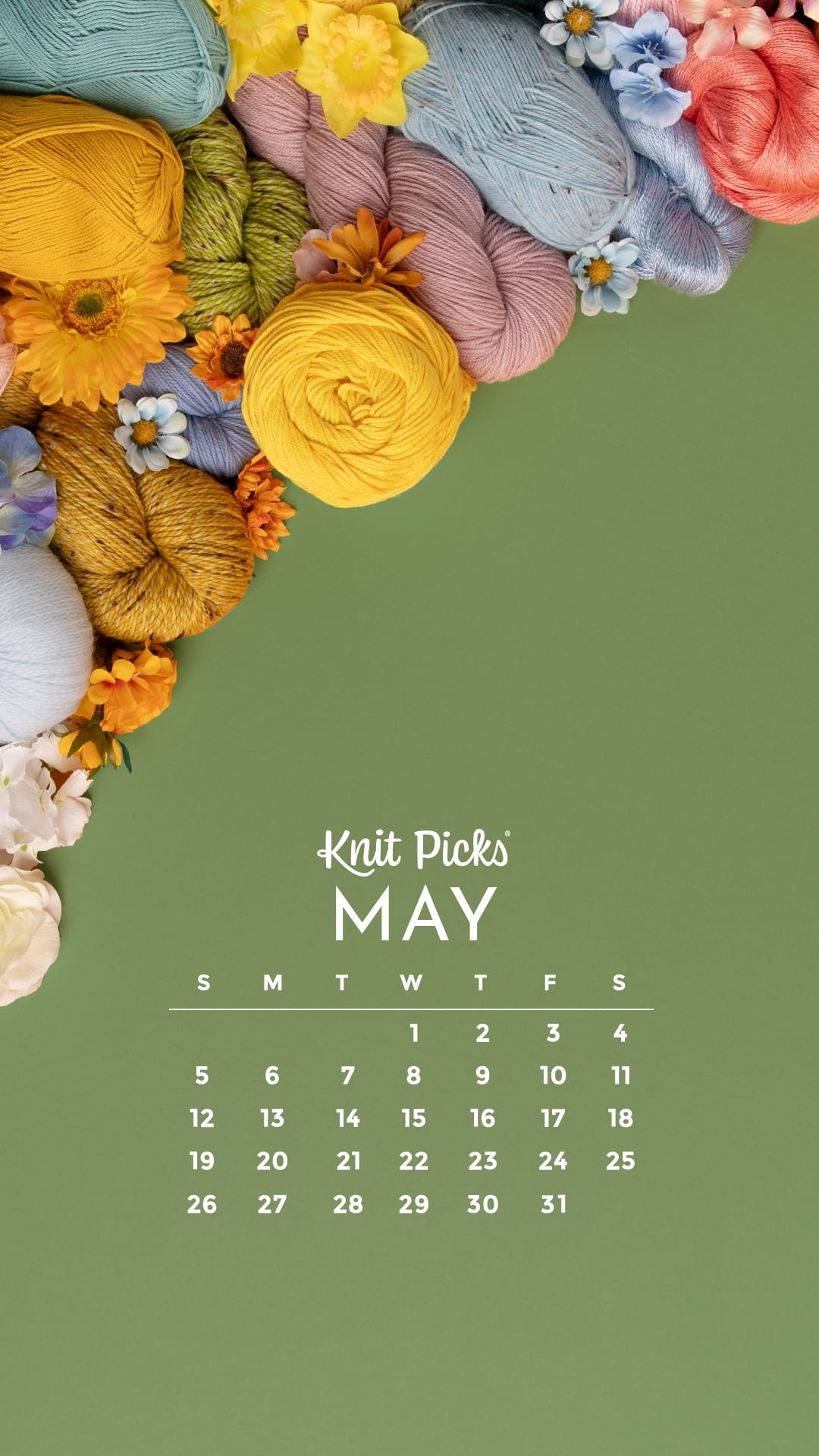 Free Downloadable May 2024 Calendar The Knit Picks Staff Knitting Blog