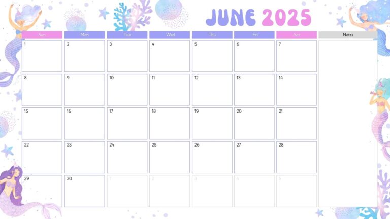 Free Printable Custom June 2025 Calendar Templates Canva