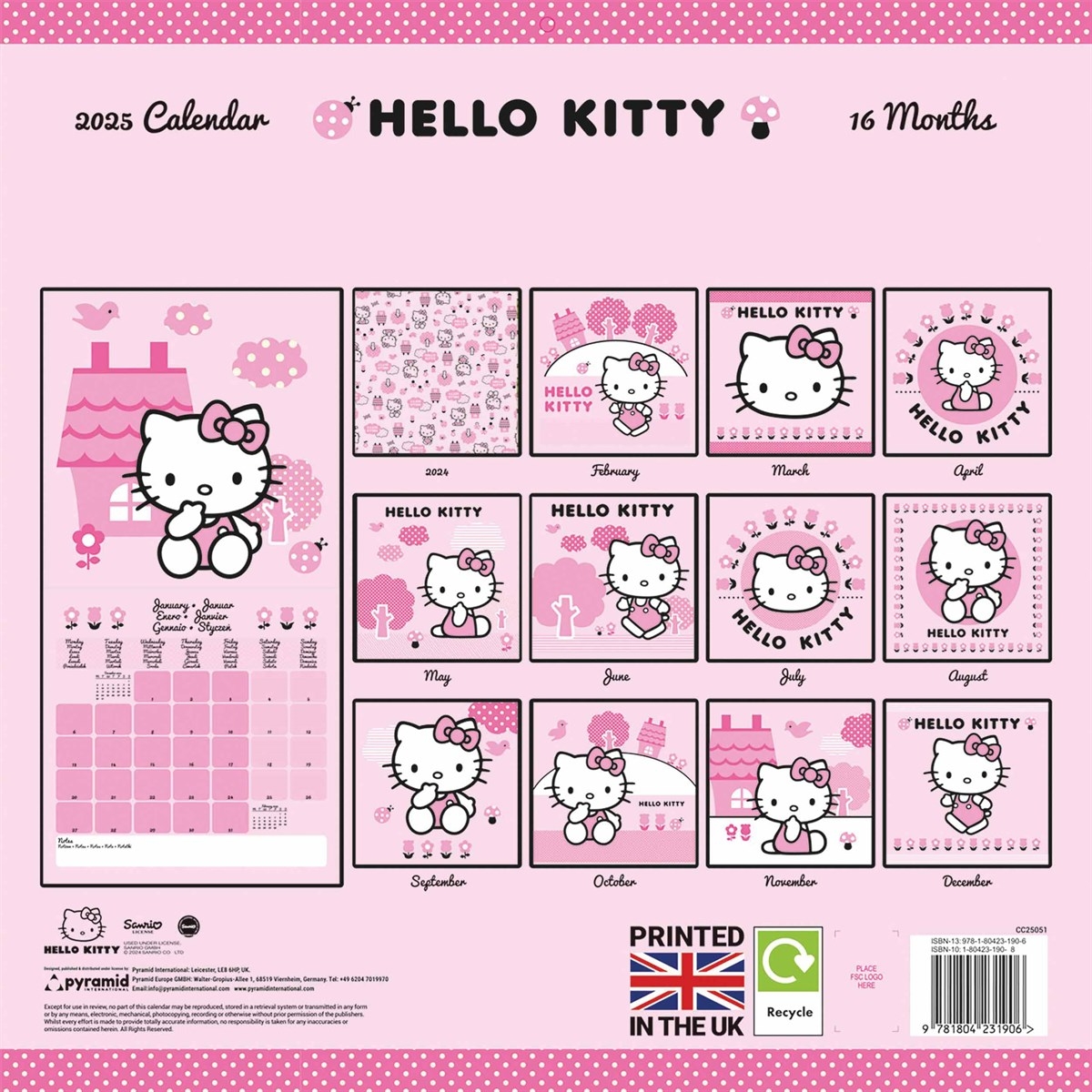 May Calendar 2026 Hello Kitty