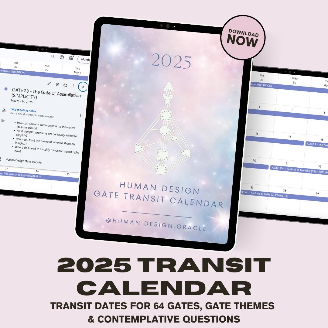 Human Design Calendar Etsy