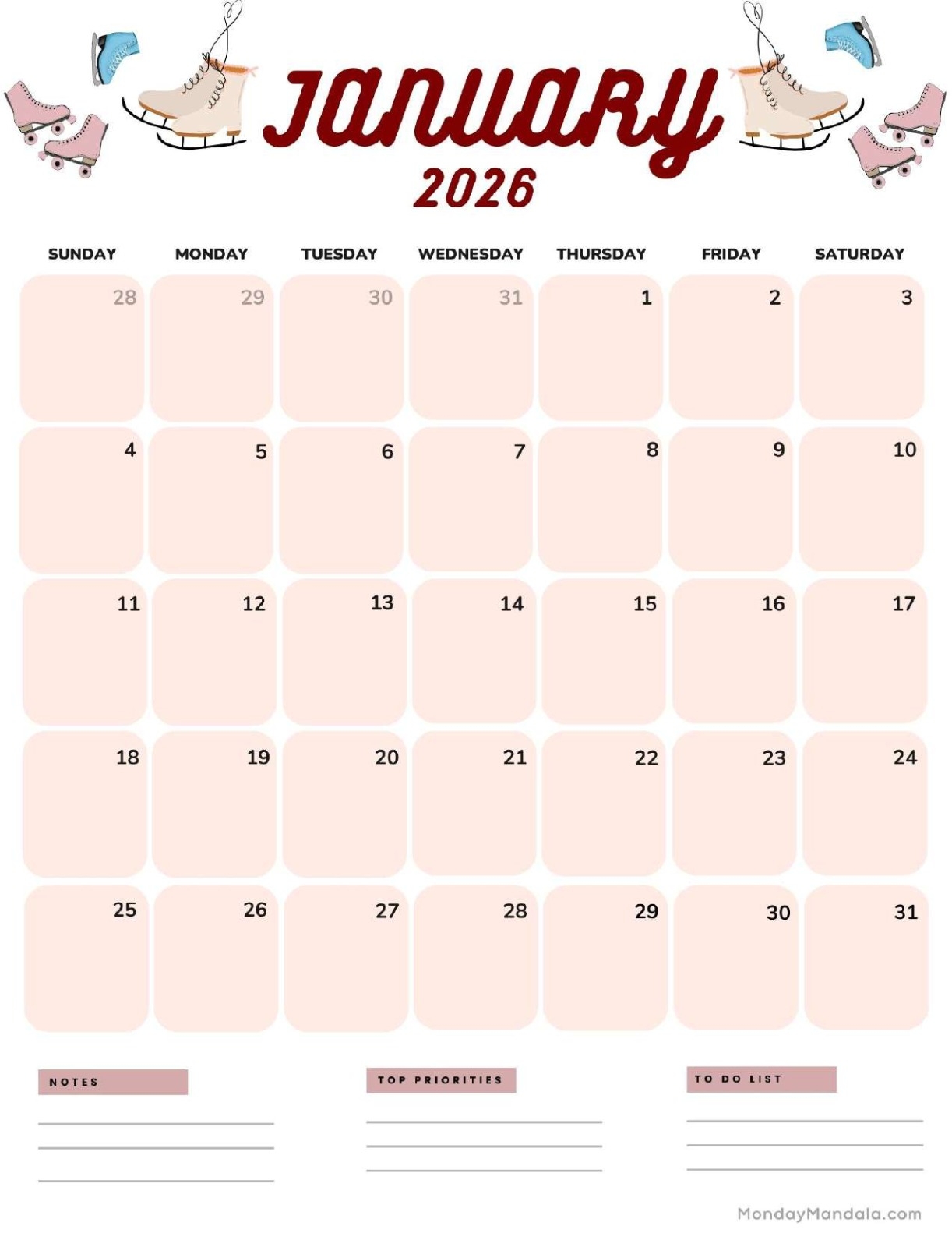 Nashville Music Calendar January 2026