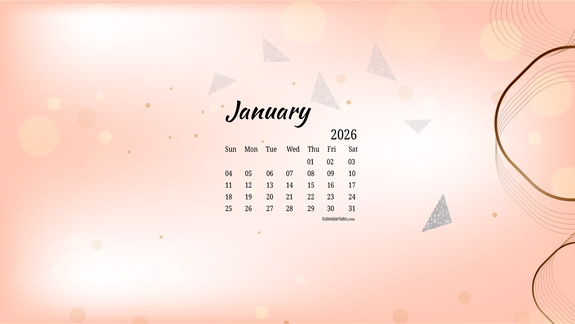 January 2026 Desktop Wallpaper Calendar CalendarLabs