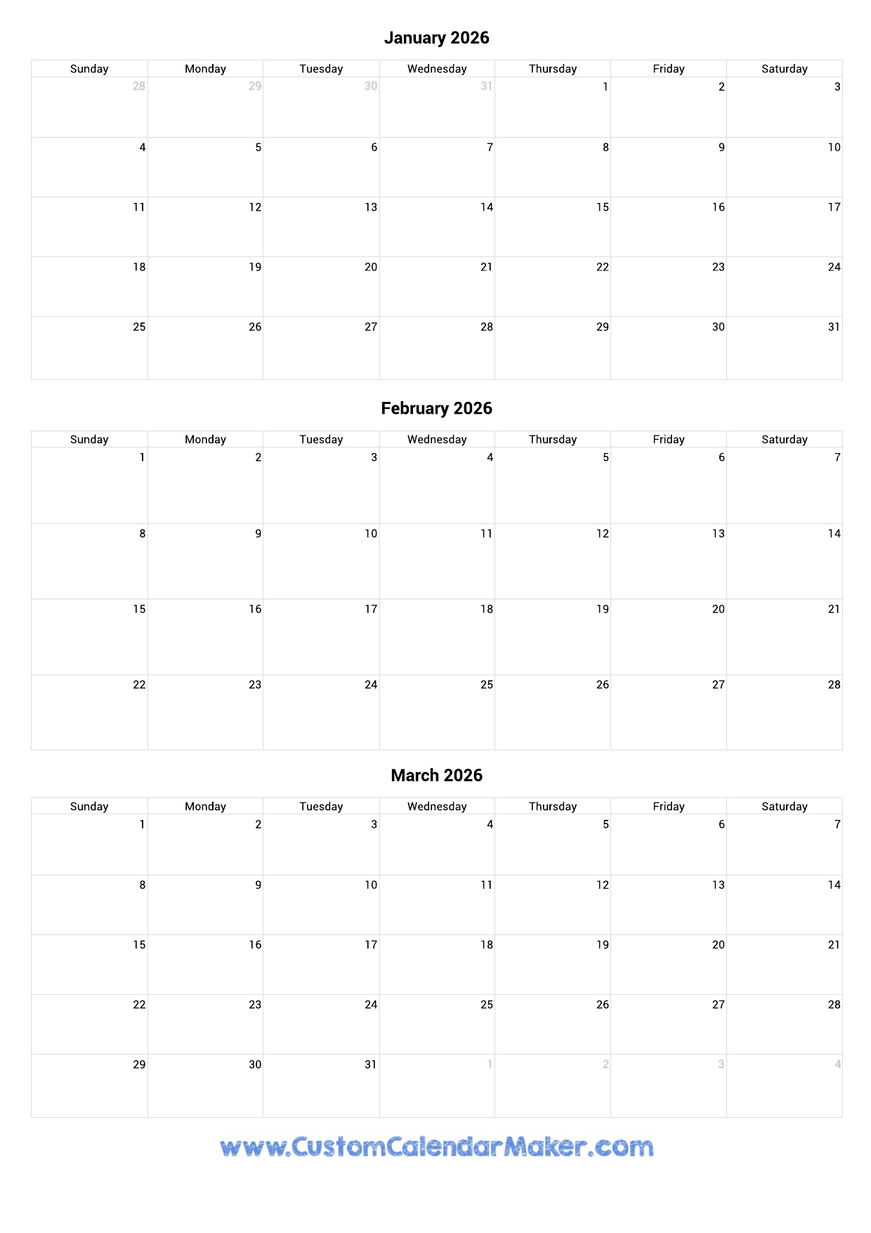 Events In March 2026 Calendar