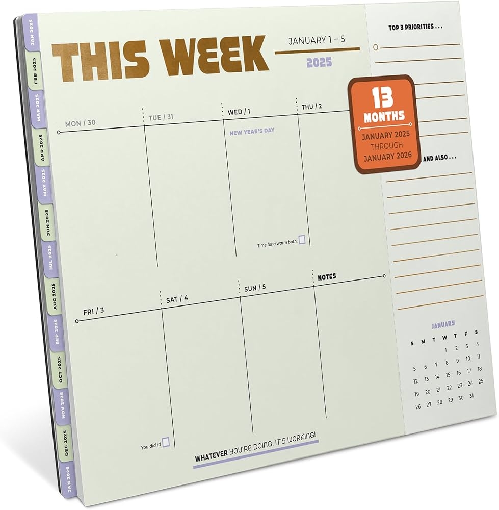 January Weekly Calendar 2026