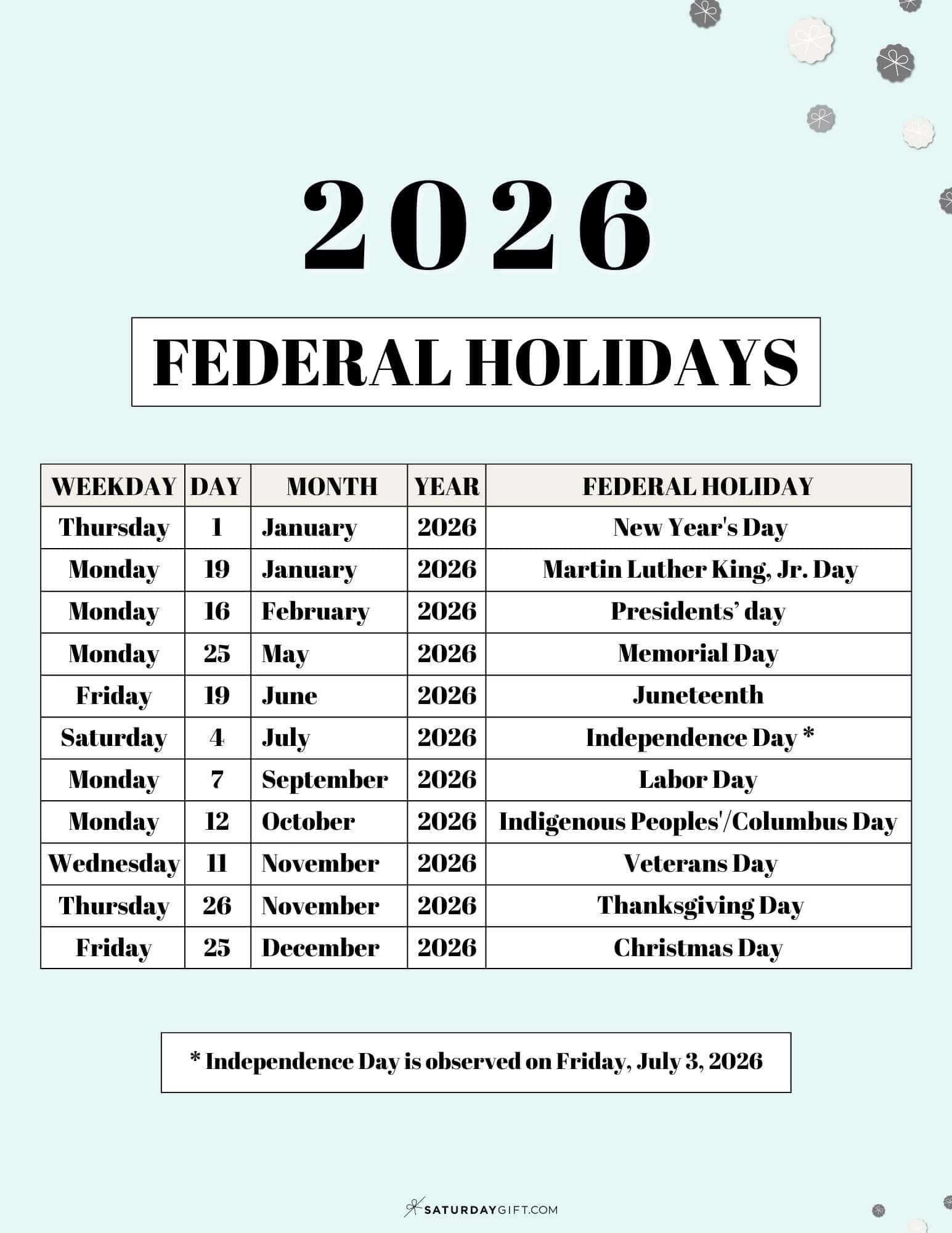 April 2026 Calendar Festival List