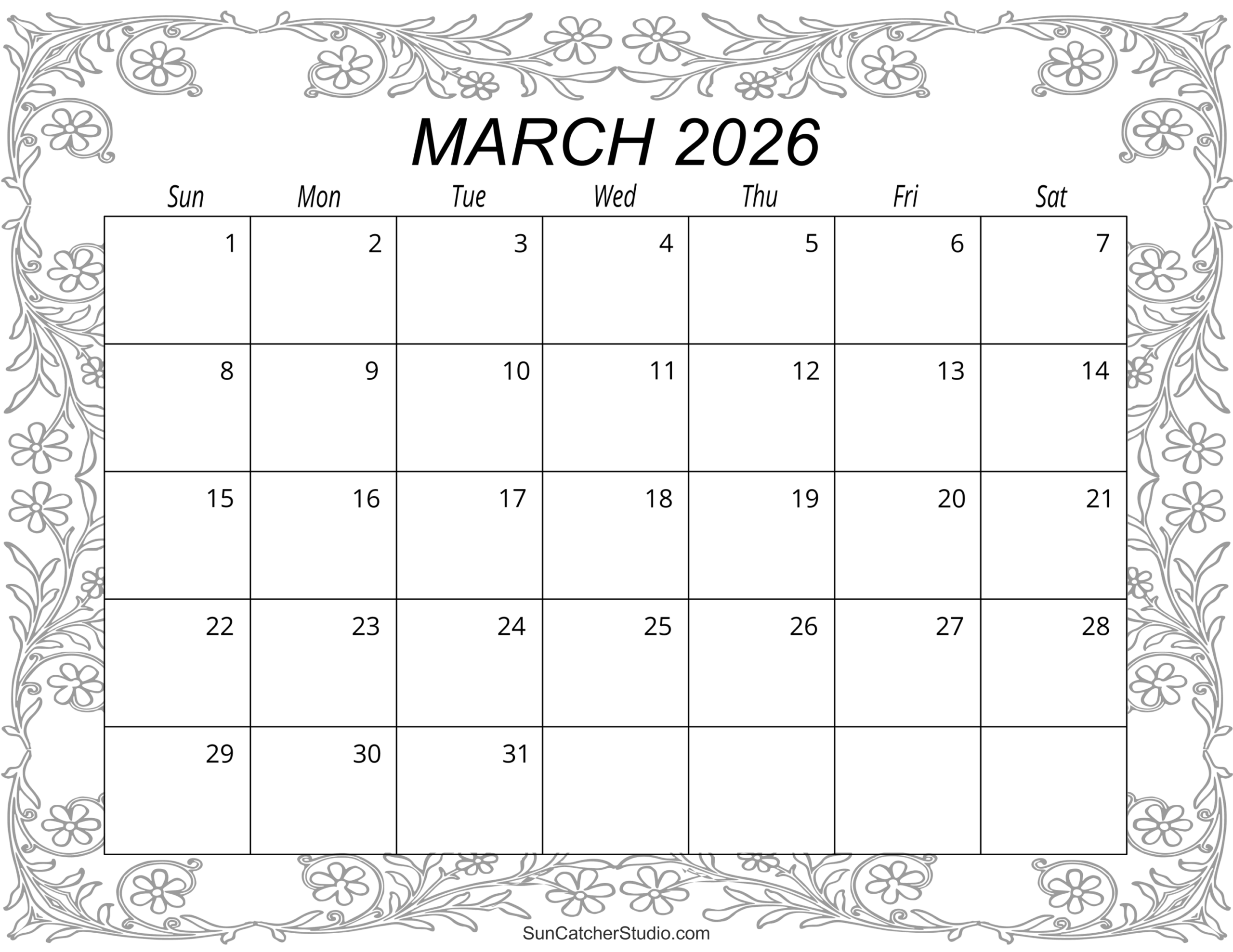 Calendar From March 2026