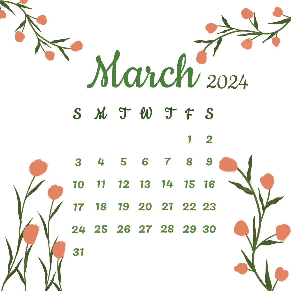 March Calendar Monthly 2024 March Calendar Monthly Calendar 
