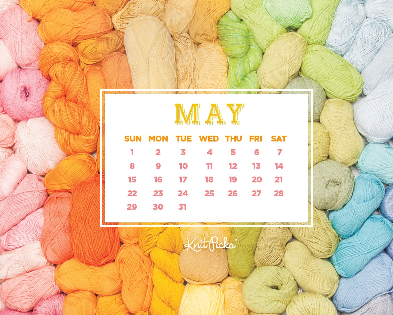 May 2016 Calendar The Knit Picks Staff Knitting Blog