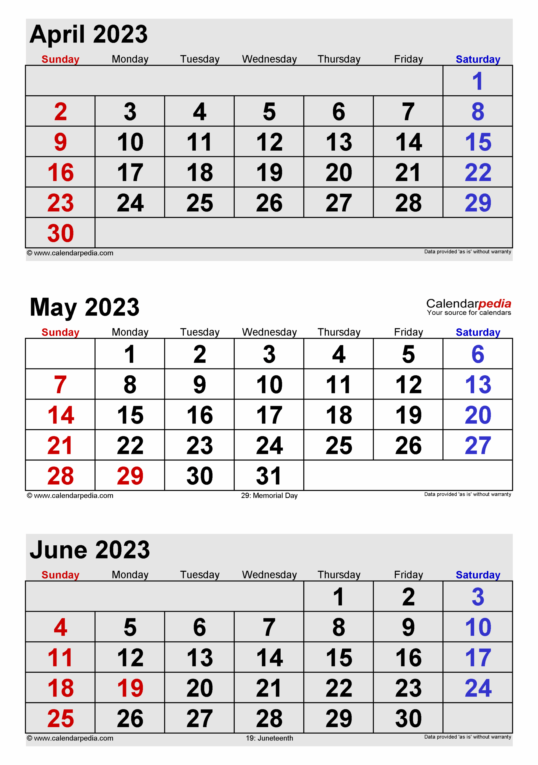 May 2023 To April 2026 Calendar