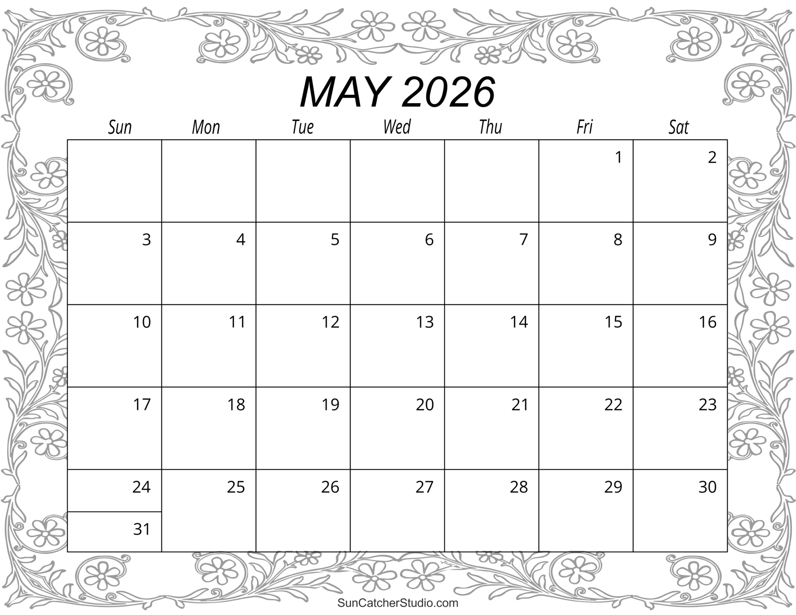 May.Calendar 2026