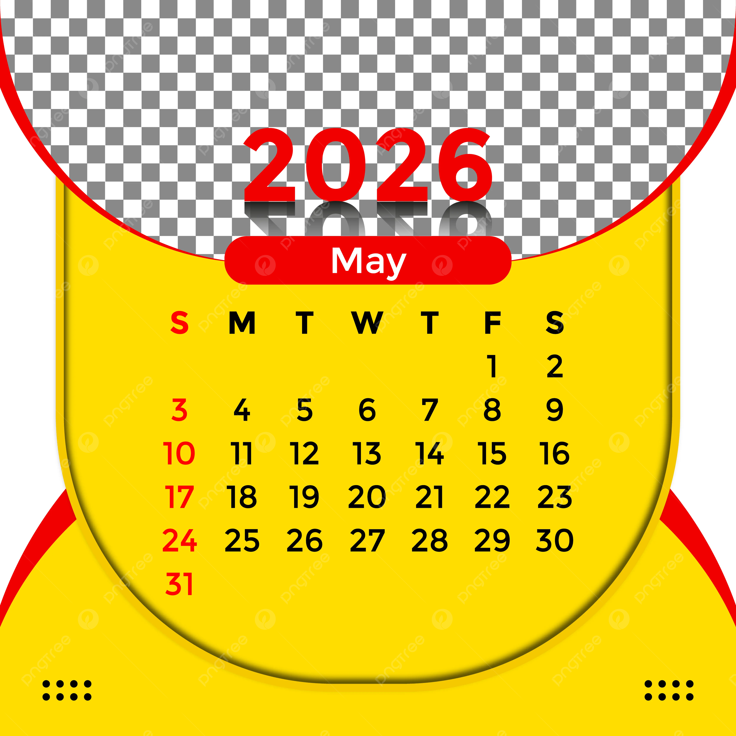 May 2026 Calendar PNG Transparent Images Free Download Vector Files Pngtree