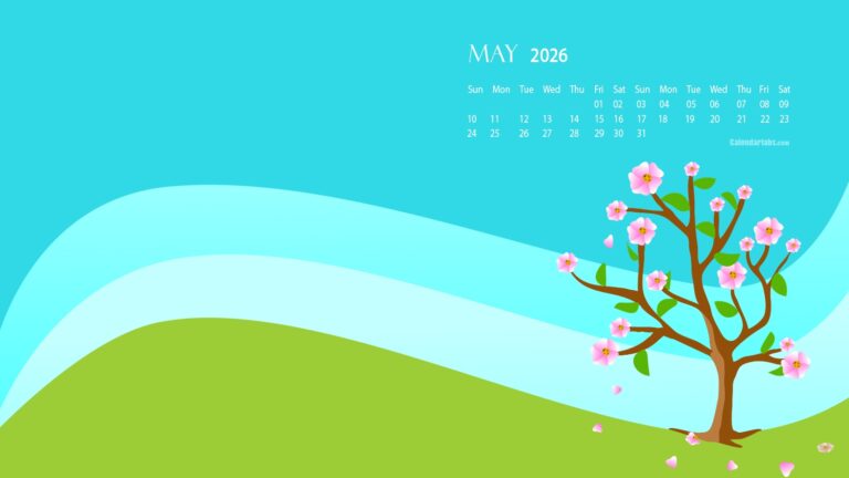 May 2026 Desktop Wallpaper Calendar CalendarLabs