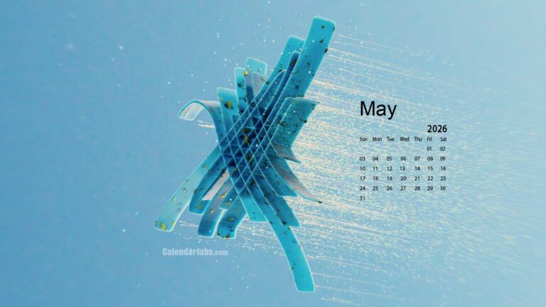 May 2026 Desktop Wallpaper Calendar CalendarLabs