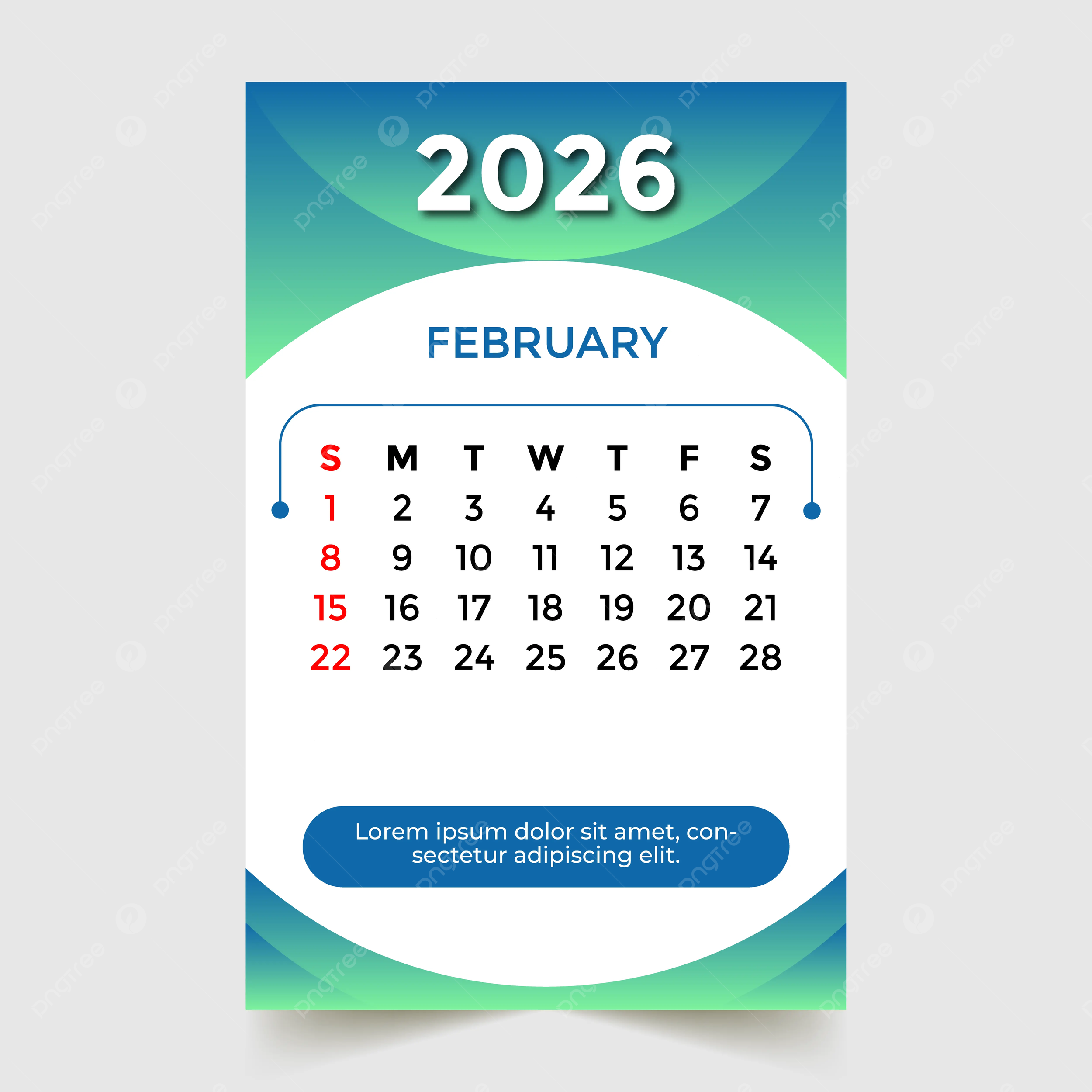 Hair Cut Calendar February 2026