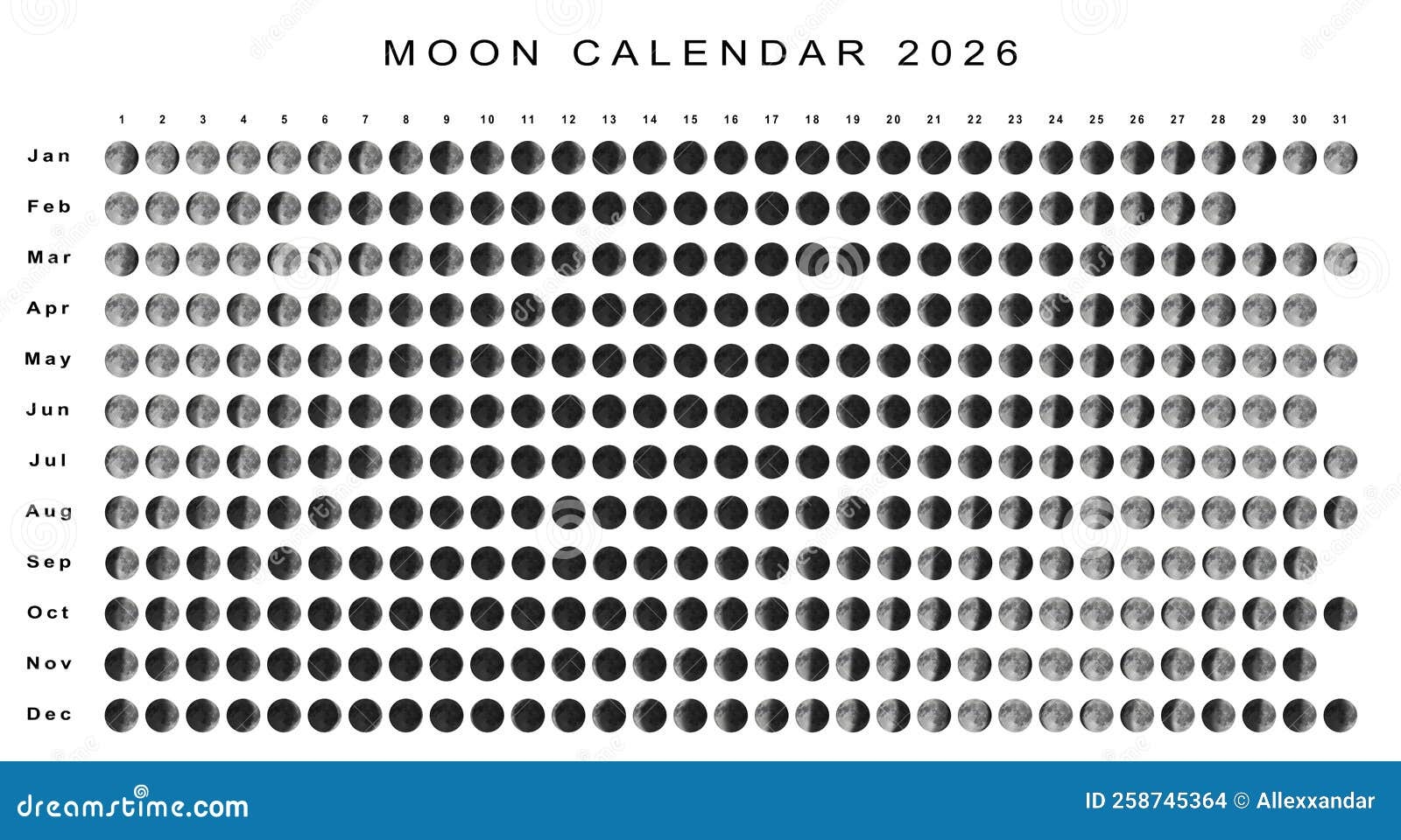 February 2026 Calendar Full Moon