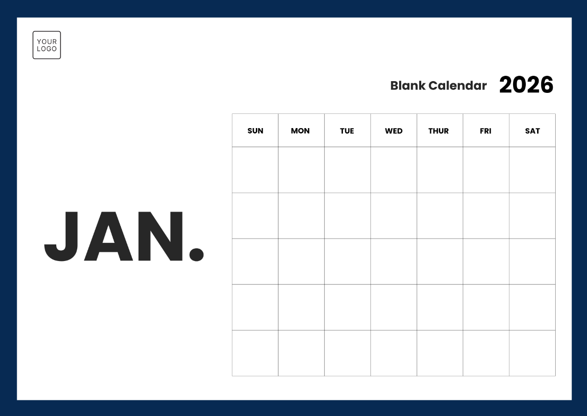 January 2026 Editable Calendar Google Docs