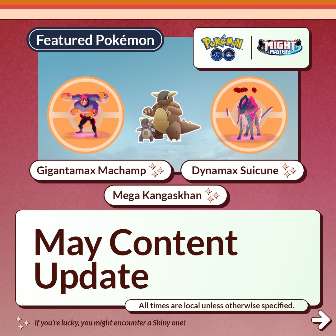 May 2026 Calendar Pokemon Go