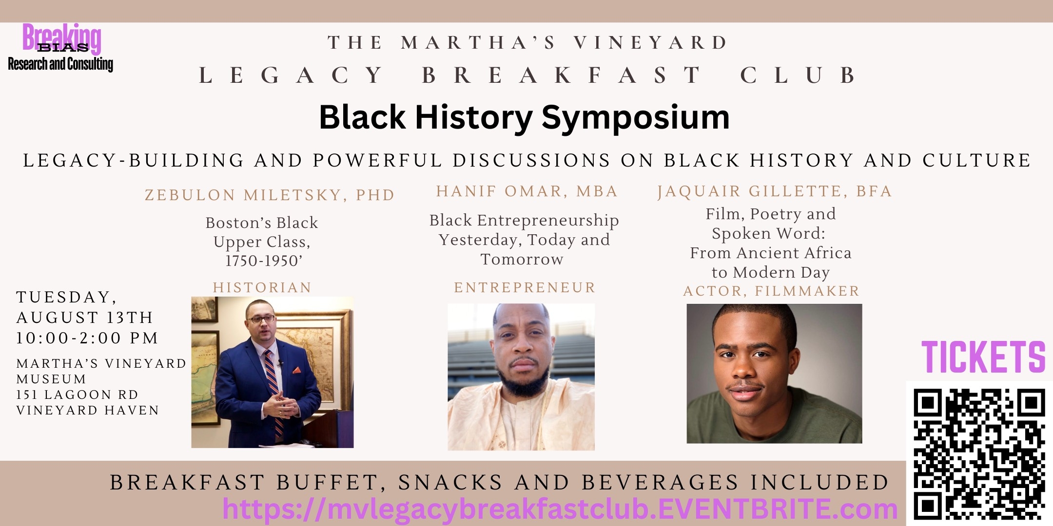The Martha s Vineyard Legacy Breakfast Black History Symposium 